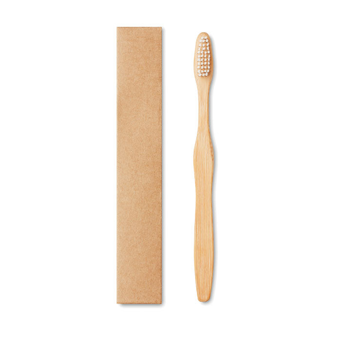 Bambus tandbørste i Kraft æske