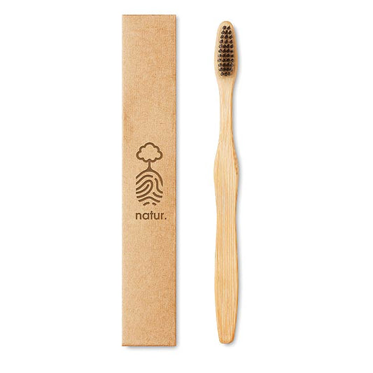 Bamboo toothbrush in Kraft box 