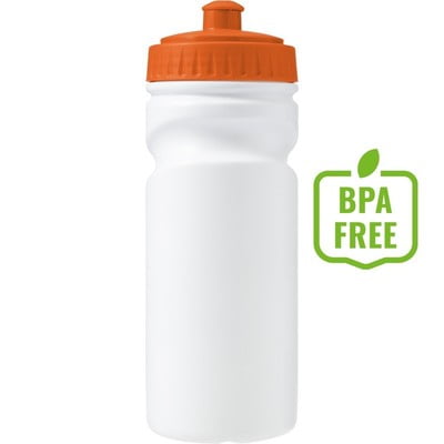 Sportsflaske 500 ml, 100% genanvendeligt plastik BPA-fri