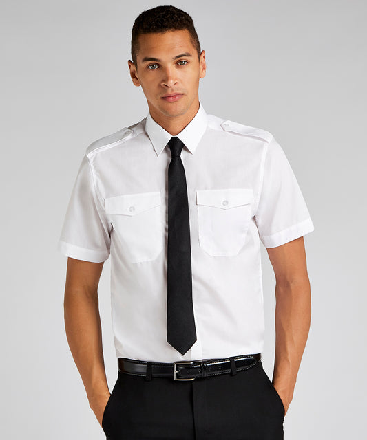Kustom Kit Pilot Shirt Short Sleeve (Custom Fit)