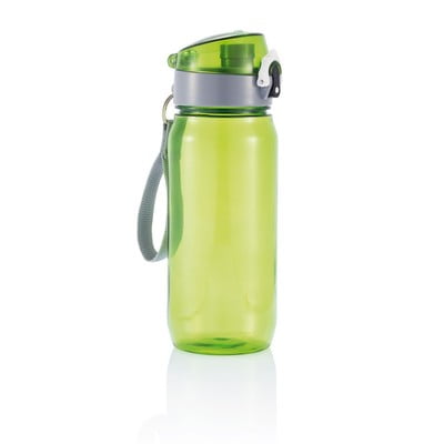 Sportsflaske 600 ml lavet af Tritan låg med låg BPA-fri grøn