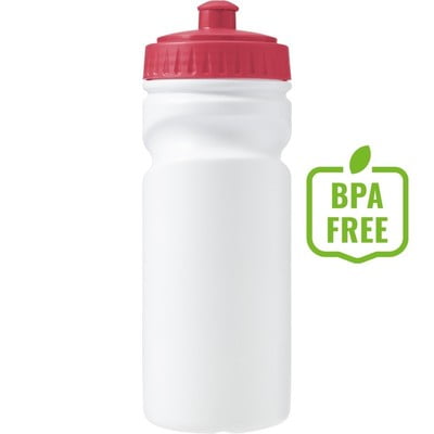 Sportsflaske 500 ml, 100% genanvendeligt plastik BPA-fri